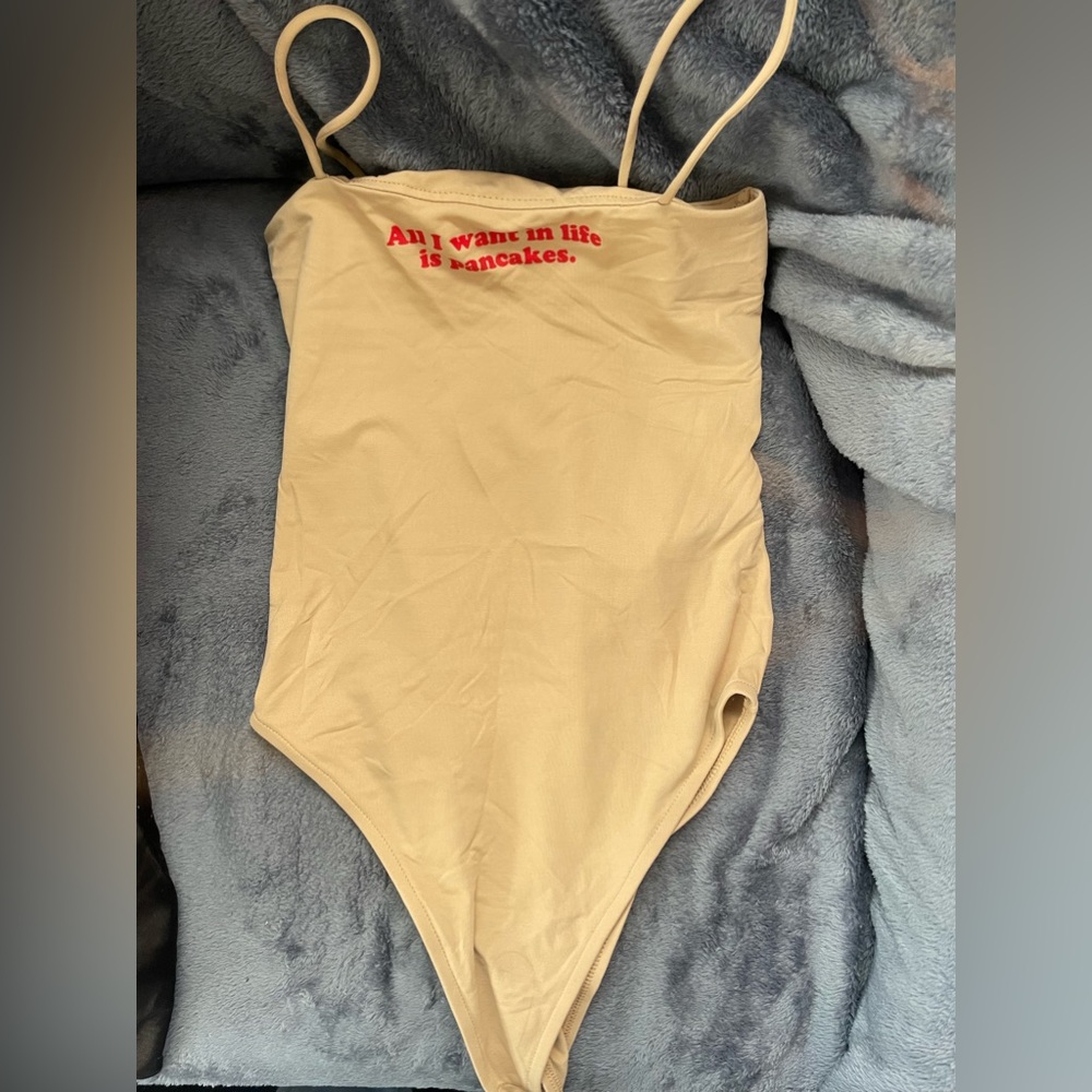 Beige Zara tank top bodysuit